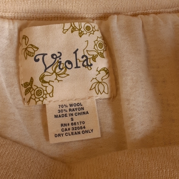 VIOLA Wool Blend Mini Skirt Size Small - Picture 3 of 8